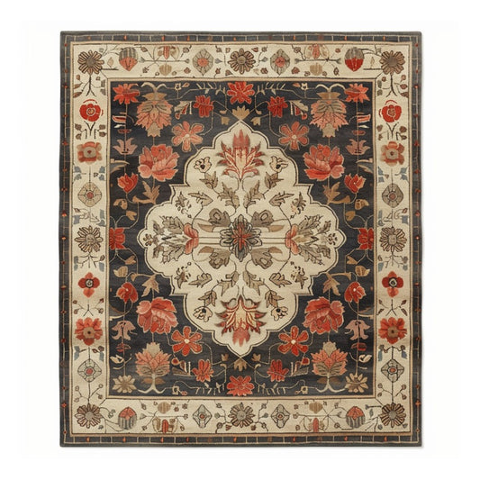 Petals of Heritage Hand Knotted Area Rug