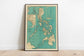 Philippine Islands Map Wall Print| Philippines Map 