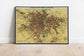 Sao Paulo City Map Wall Print| 1913 Sao Paulo City Map