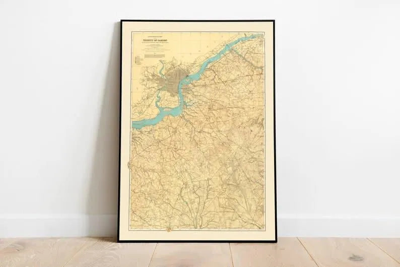 Map of Vicinity of Camden, New Jersey| Poster Print