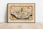 Pictorial Map of Saint Louis| Old Map Wall Art