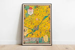 Pictorial Map of Montreal, Canada| Poster Print