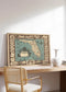 Pictorial Map of Romantic Florida Depicting its Exotic Wild Life| Poster Print