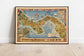 Pictorial Map of the Republic of Panama and Canal Zone| Old Map Wall Art Print