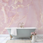 Pink Abstract Marble Stone Texture Wall Mural