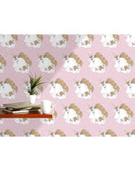 Pink Unicorn Removable Wallpaper