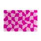 Pink Abstract Checker Hand Tufted Wool Rug