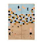 Pixelated Landscape Moroccan Shag Rug