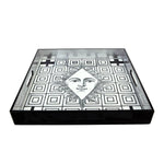 Poker Face Square Lacquer Tray