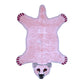 Polar Bear Shaped Tufted Wool Rug - Pink