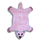 Polar Bear Shaped Tufted Wool Rug - Pink