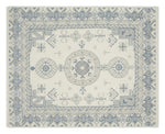 Porcelain Khotan Hand Knotted Rug shown flat on a white background