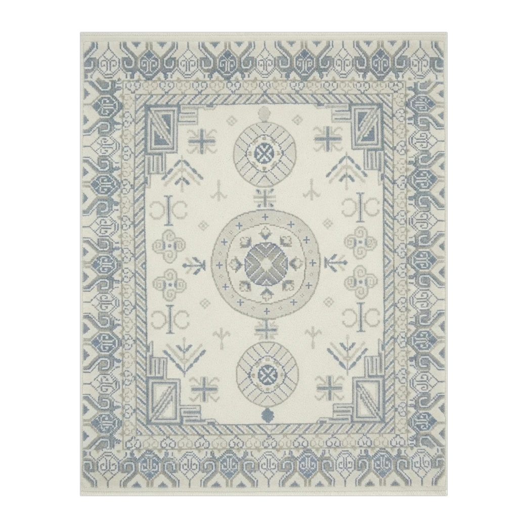 Porcelain Khotan Hand Knotted Rug