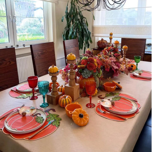 Pumpkin-Shaped Placemats