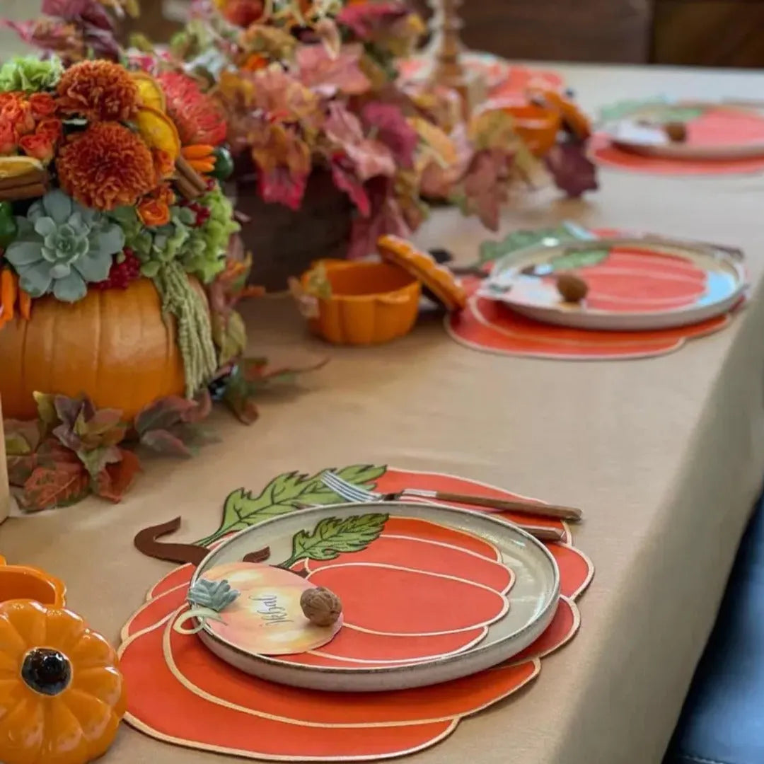 Pumpkin-Shaped Placemats