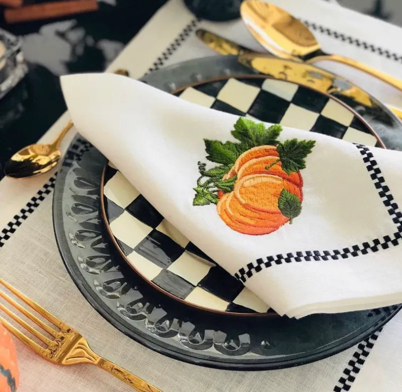  Pumpkin Patch Placemats. These festive placemats feature a delightful pumpkin-themed design, adding a touch of warmth and cheer to your dining table. 