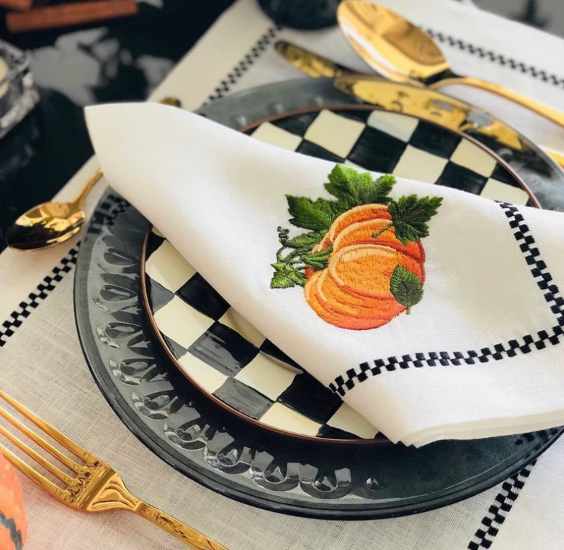  Pumpkin Patch Placemats. These festive placemats feature a delightful pumpkin-themed design, adding a touch of warmth and cheer to your dining table. 