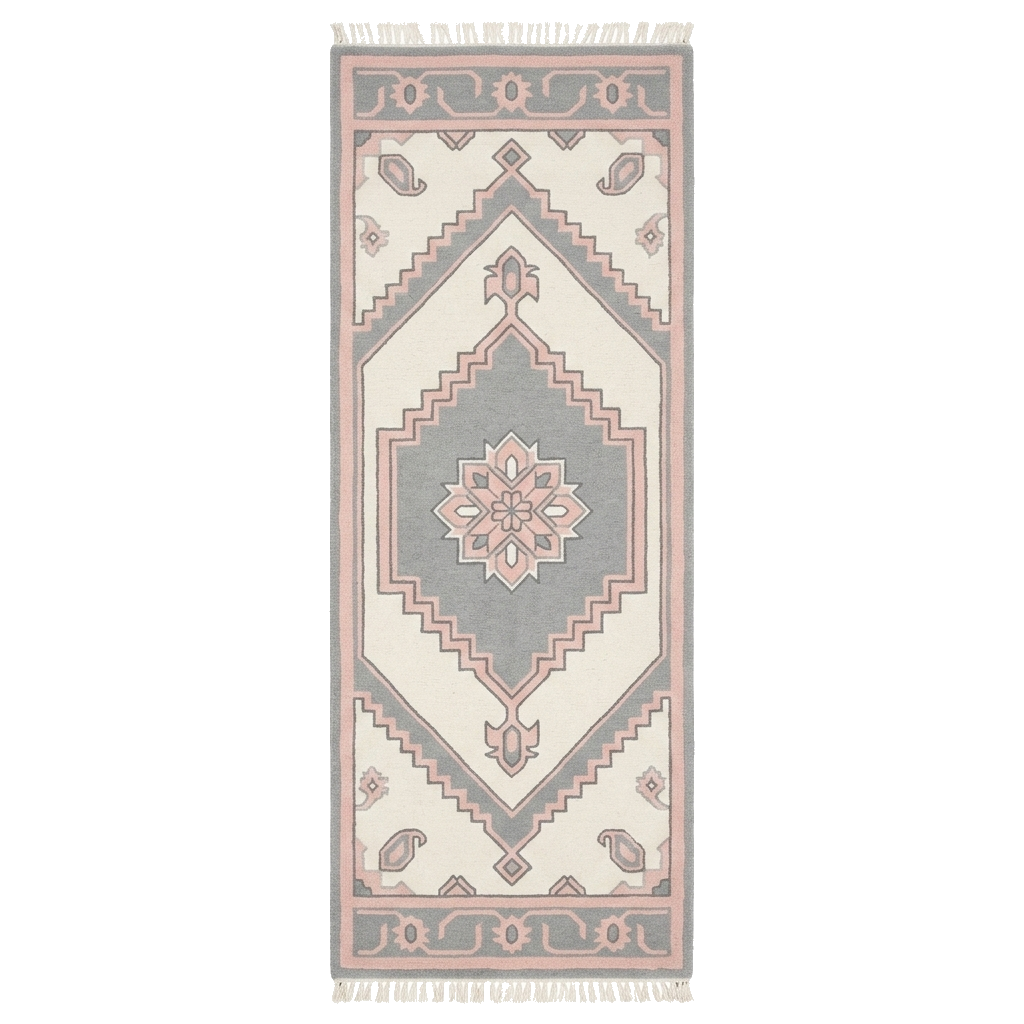 Quartz Path Hand Knotted Runner Rug