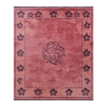 Raspberry Cloud Crest Hand Knotted Rug