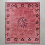 Raspberry Cloud Crest Hand Knotted Rug — pink, raspberry, plum chinoiserie rug by Maia Homes