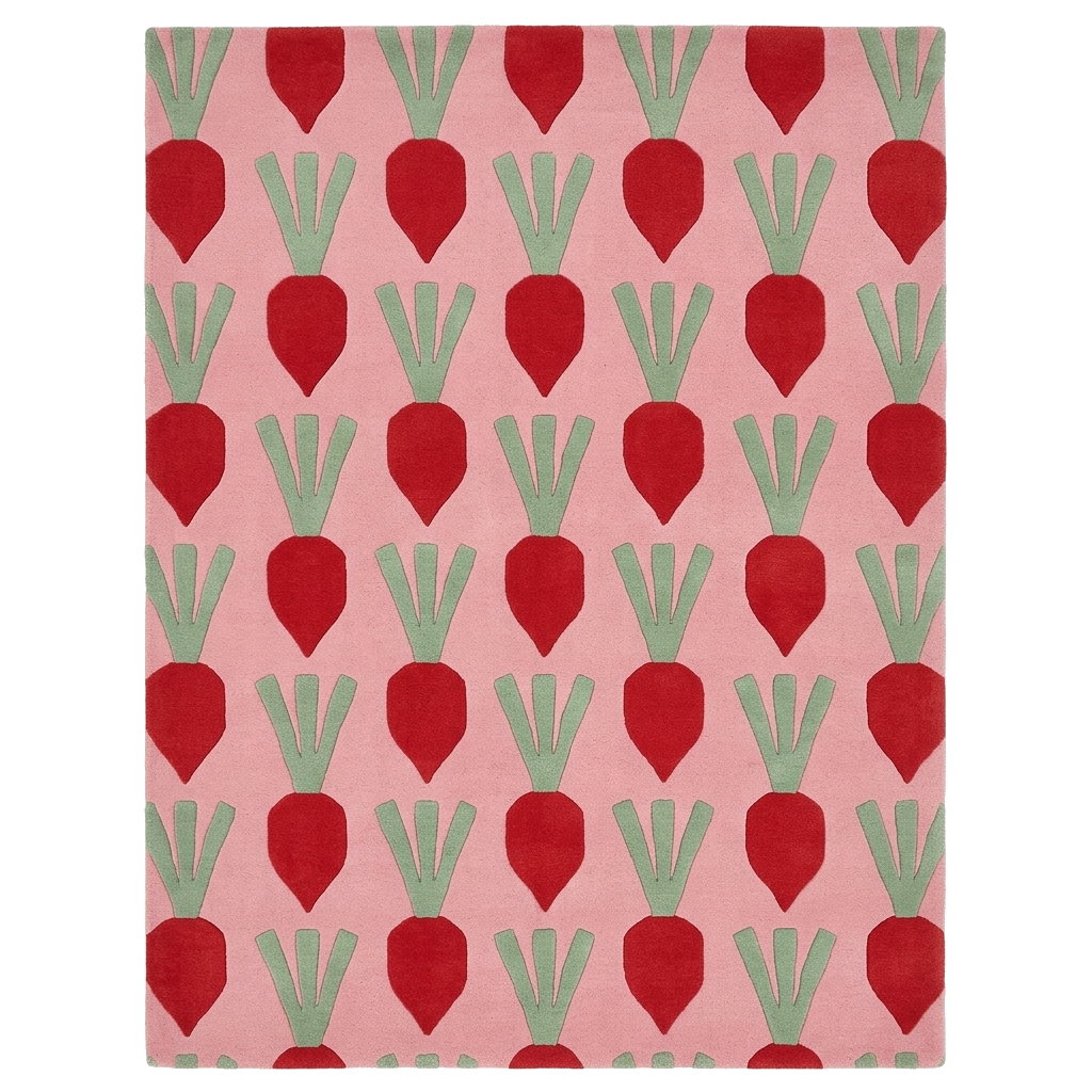 Red Radish Field Hand Tufted Rug