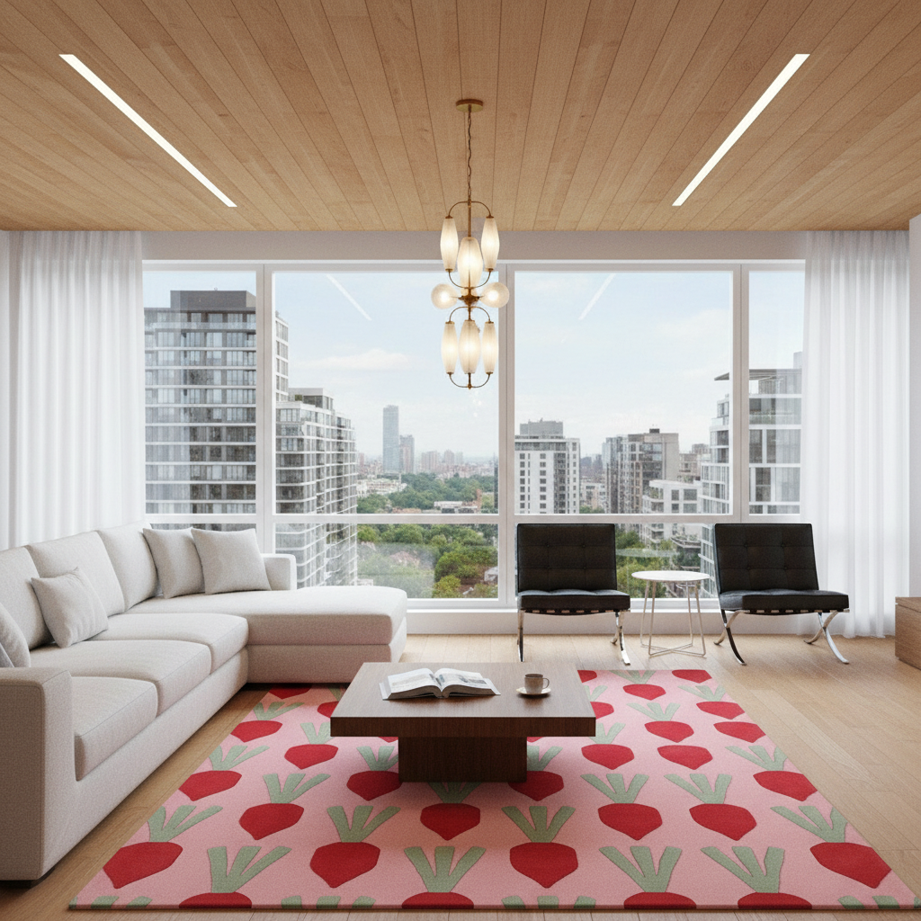 Red Radish Field Hand Tufted Rug
