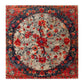 Red Petal Elegance Hand Knotted Area Rug