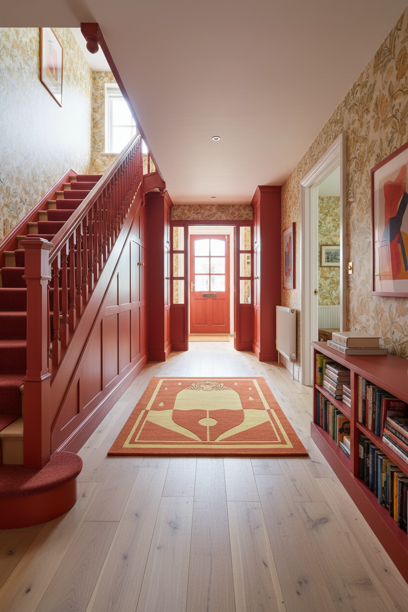 Regal Monkey Emblem Hand Tufted Rug
