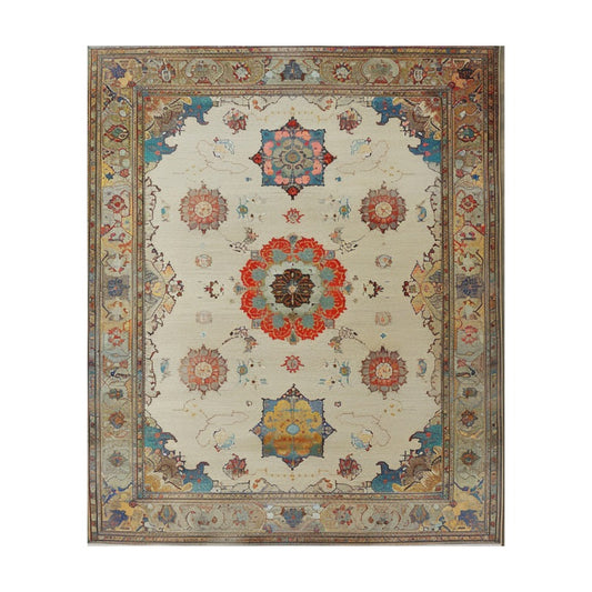 Regal Blossom Medallion Hand Knotted Area Rug