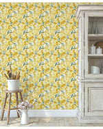 Yellow Lemons Fruit Kitchen Removable Wallpaper