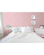 Retro Tropical Pink Flamingos Removable Wallpaper