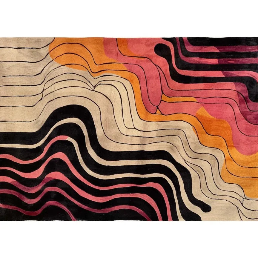 Rippling Rhapsody Hand Tufted Viscose Rug