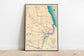 Road Map of Shanghai 1936| Vintage Map Poster Print 