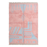 Rose Quartz Abstract Hand Knotted Rug