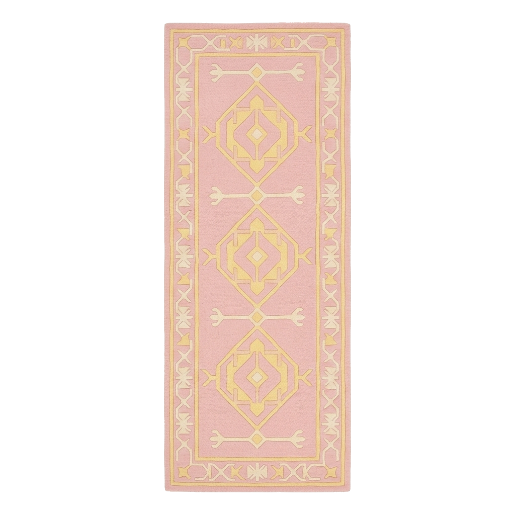 Rose Quartz Lattice Hand Tufted Runner Rug