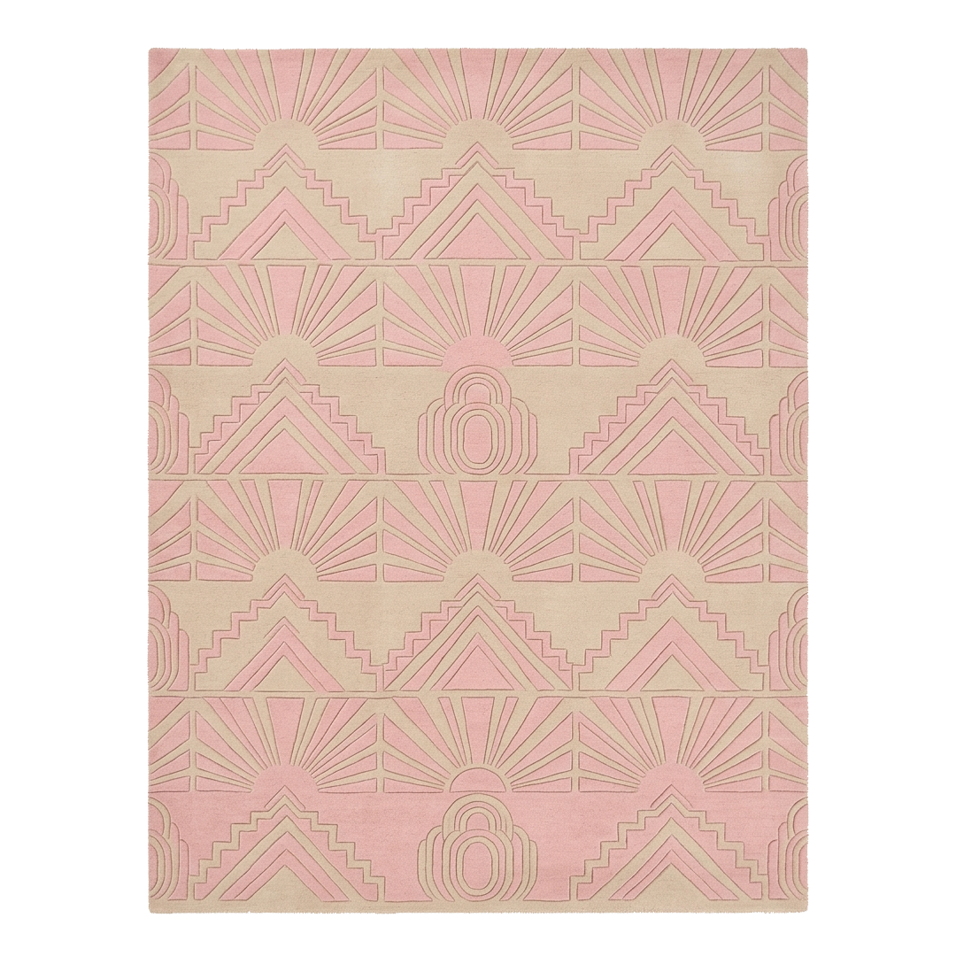 Rose Quartz Contemporary Hand Tufted Rug