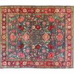 Roses and Lilies Hand Knotted Area Rug