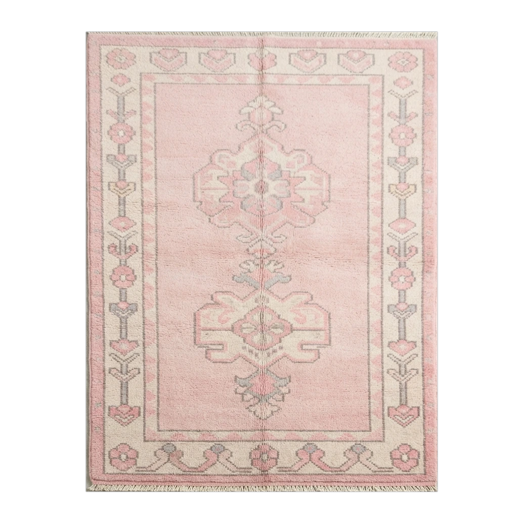 Rosewater Oushak Hand Knotted Rug