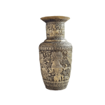 Royal Solid Brass Niello Flower Vase - Rural Khmer