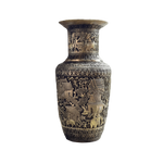 Royal Solid Brass Niello Flower Vase - Rural Khmer