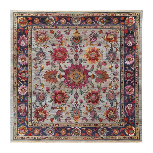 Royal Flower Tapestry Hand Knotted Area Rug