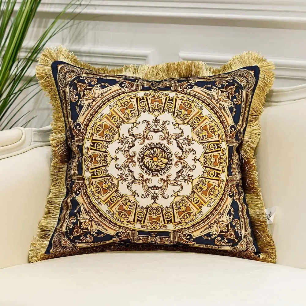 Royal Tassel Jacquard Pillow Case