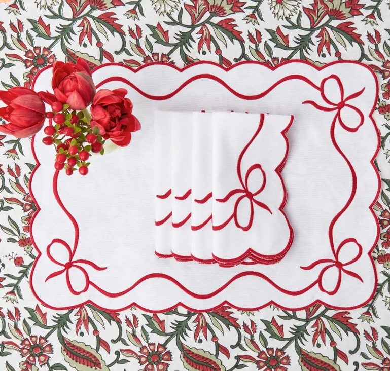 Ruby Ripple Placemats