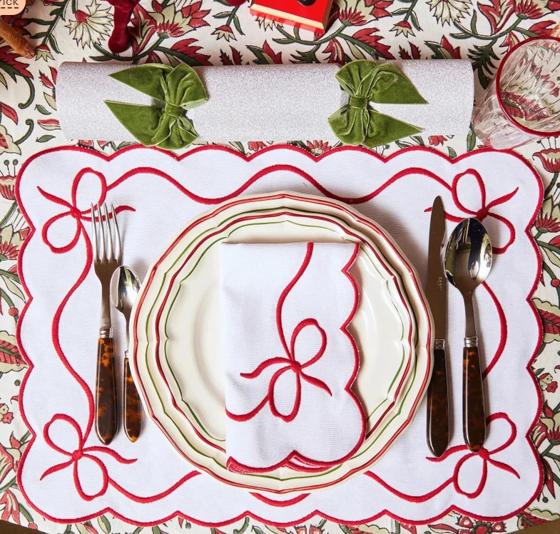 Ruby Ripple Placemats