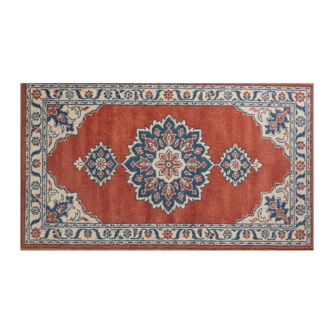 Rust Persian Crown Hand Tufted Runner Rug - alternate view