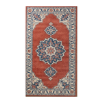 Rust Persian Crown Hand Tufted Runner Rug