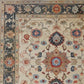 Rustic Floral Design Hand Knotted Area Rug