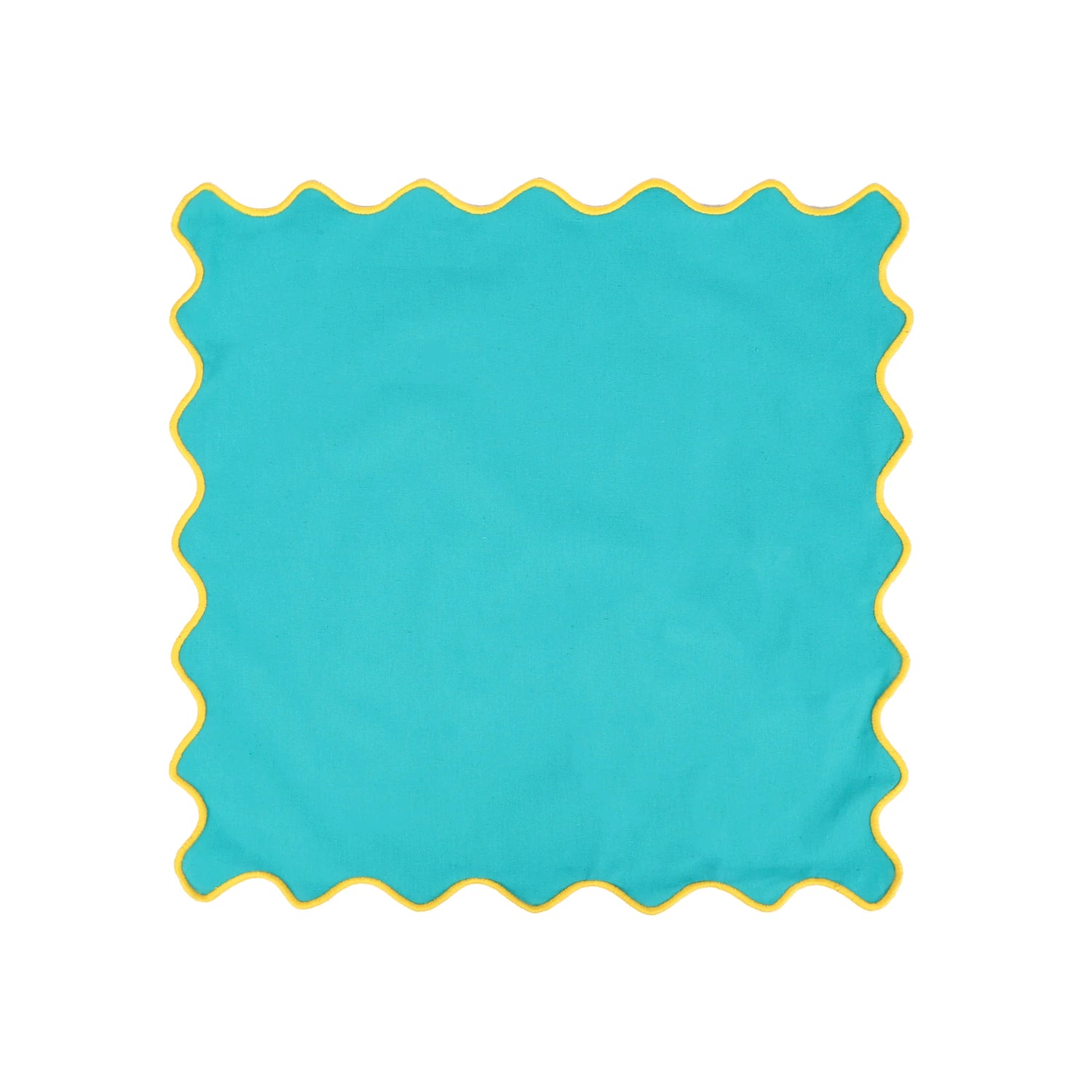 The Scalloped Serenity Placemat | Teal