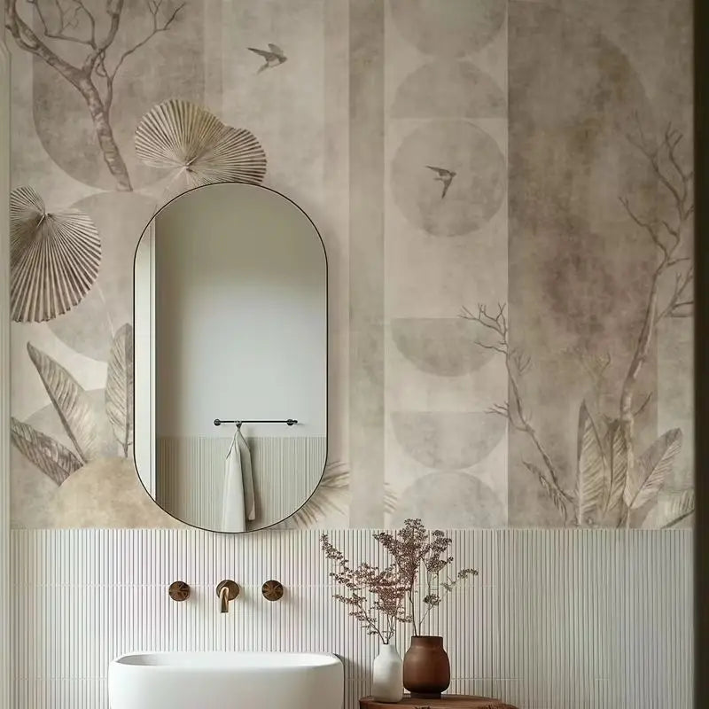 Tropical Dried Leaves Mural