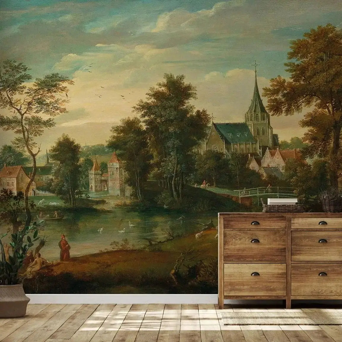 Panoramic Scenic Nature Mural